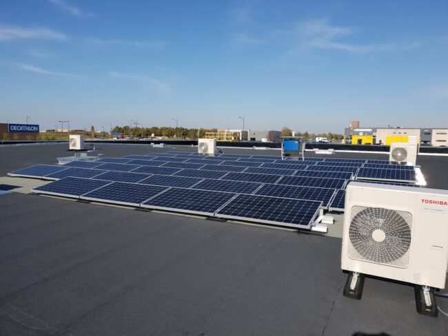 Centrales sur toit plat