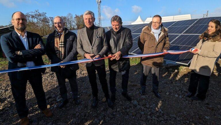 Le second parc photovoltaïque "en autoconsommation collective" inauguré à Montigny-lès-Metz © Radio France - Thomas Lavaud